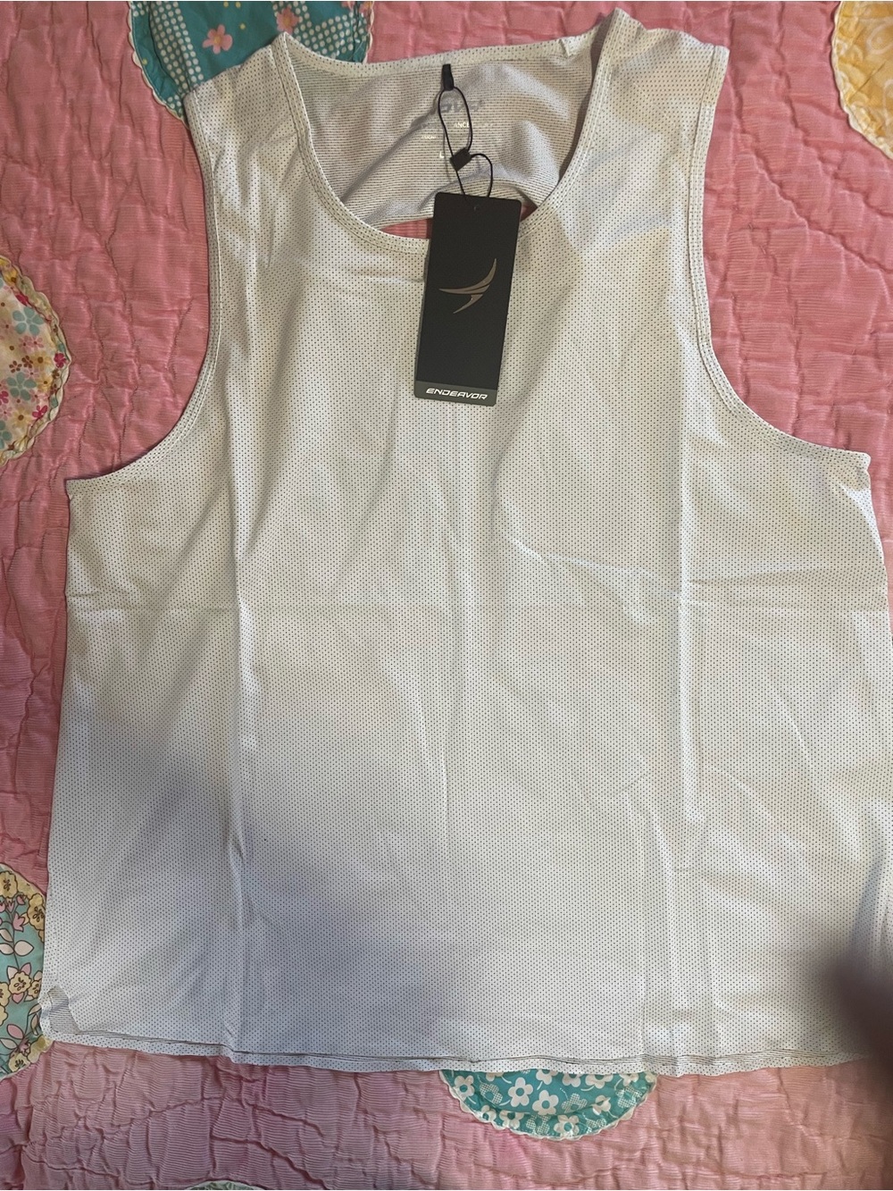 GAP White Mesh Athletic Tank Top